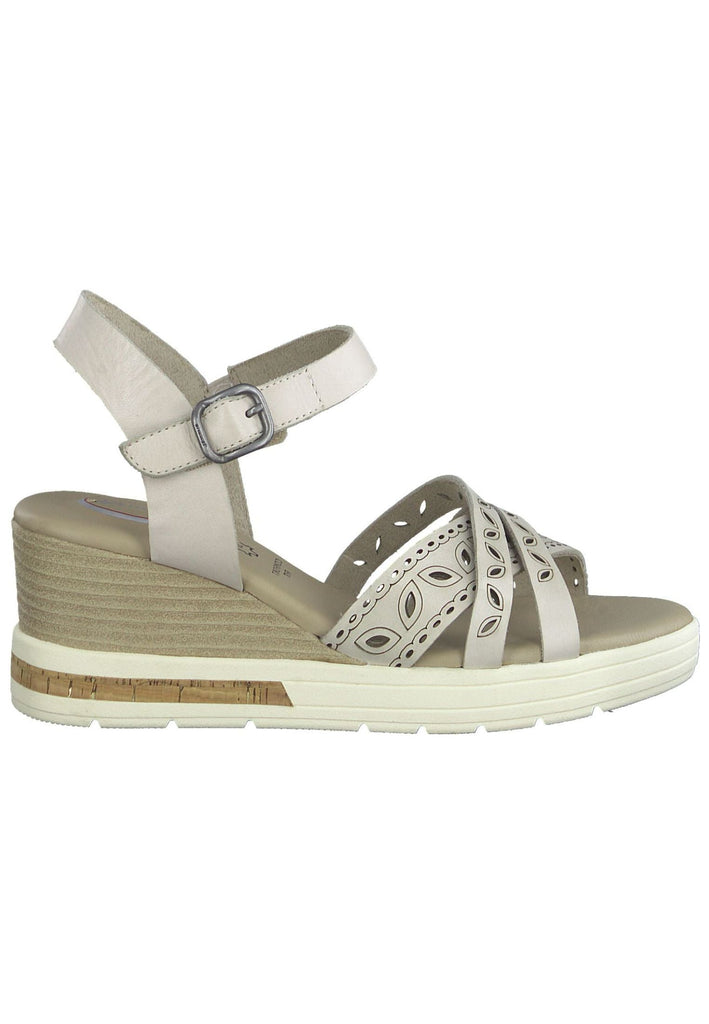 Tamaris Comfort Sandalen Leder Weiß