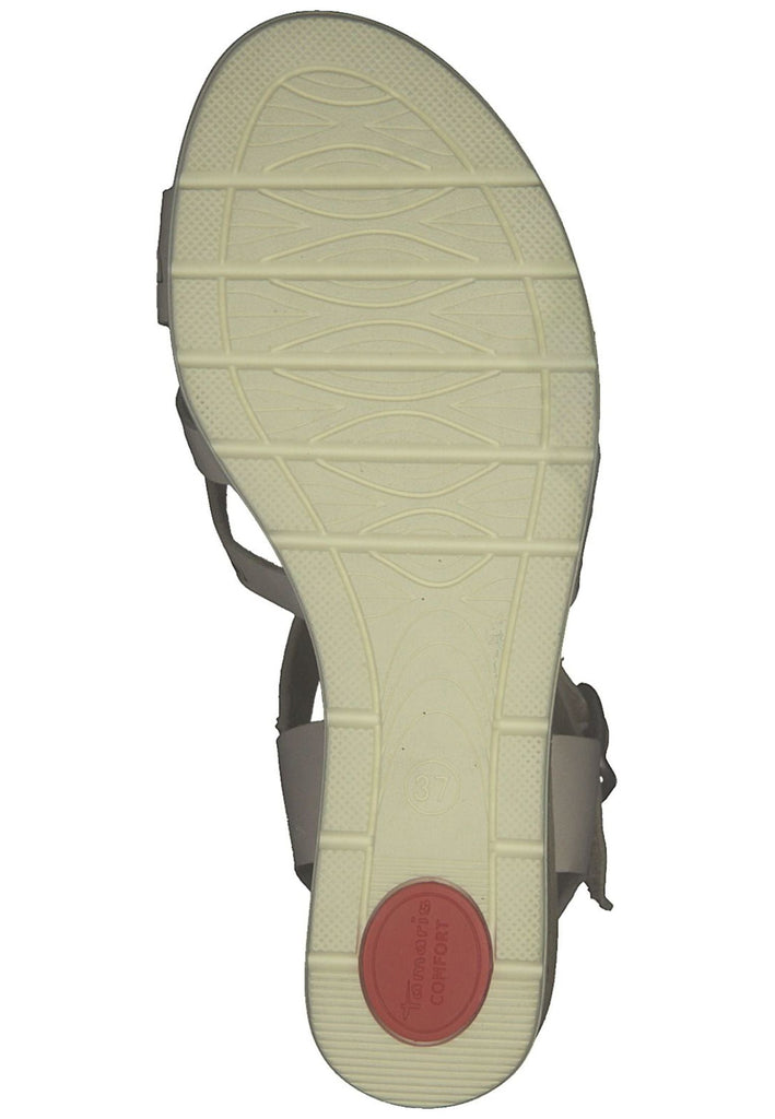 Tamaris Comfort Sandalen Leder Weiß