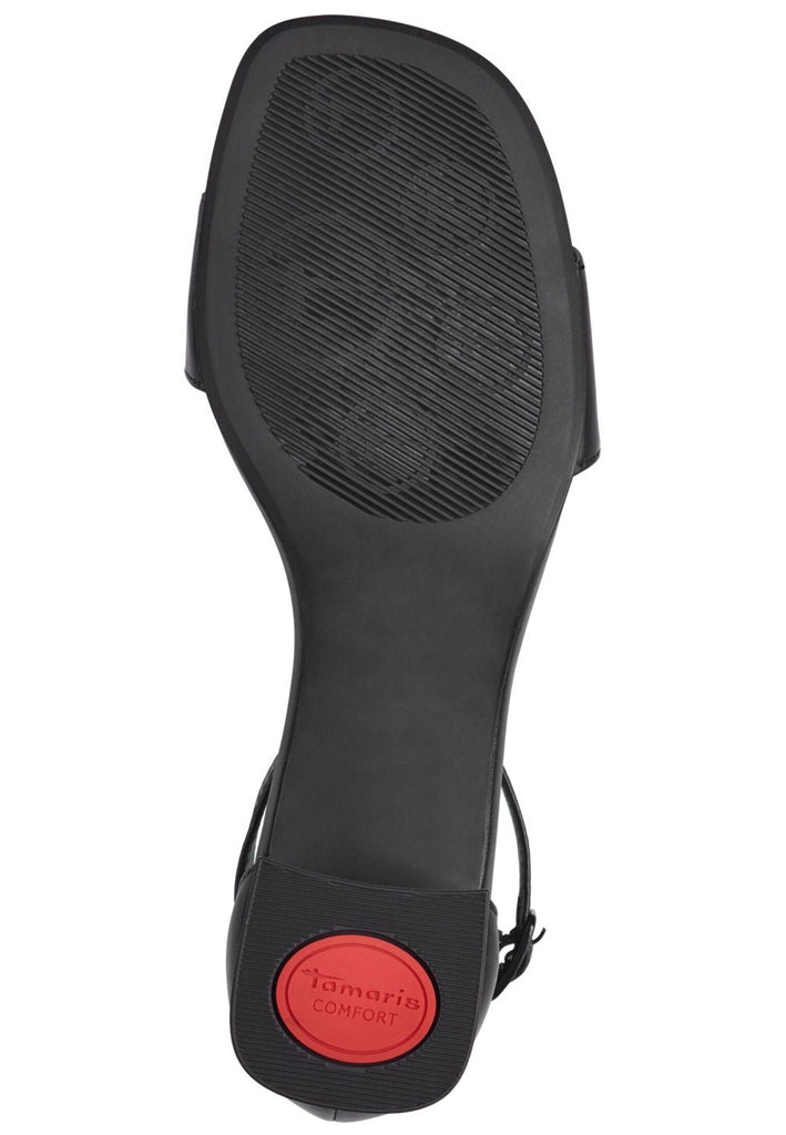 Tamaris Comfort Sandalen Nappaleder Schwarz