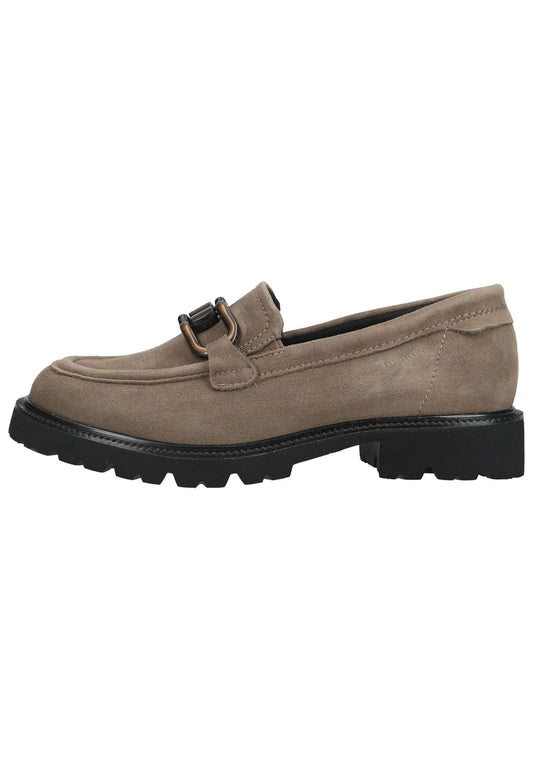 Tamaris Comfort Slipper Veloursleder Taupe