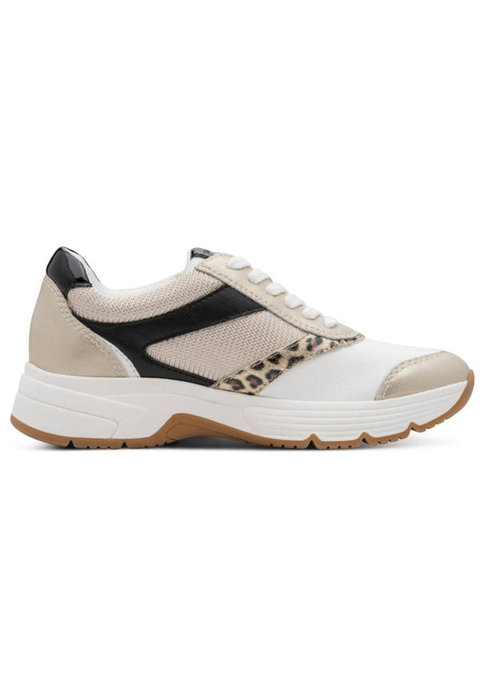 Tamaris Comfort Sneaker Leder/Textil Beige