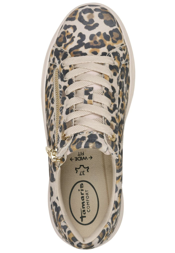 Tamaris Comfort Sneaker Leder/Textil Leopard