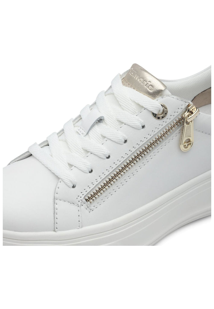Tamaris Comfort Sneaker Leder/Textil Weiß