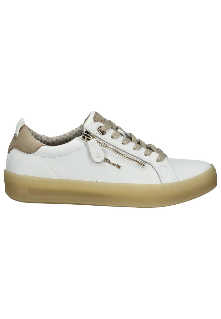 Tamaris Comfort Sneaker Leder/Textil Weiß/Beige