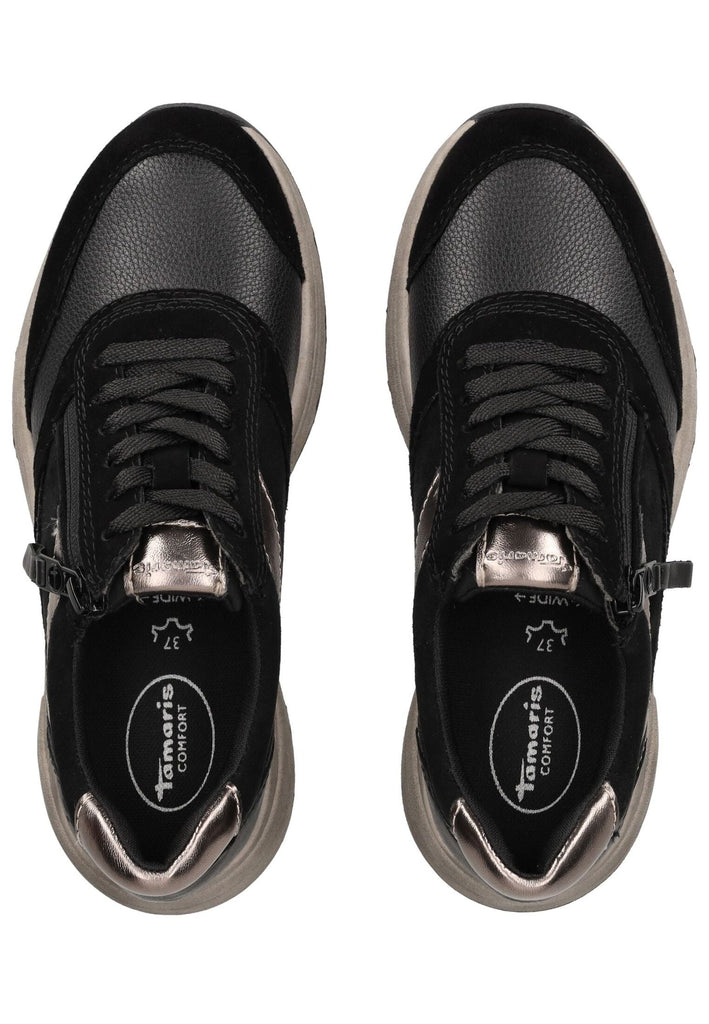 Tamaris Comfort Sneaker Synthetik/Textil Schwarz