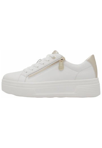 Sneaker Tamaris Comfort Sneaker Leder/Textil Weiß
