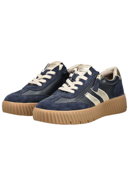 Tamaris Comfort Sneaker Veloursleder/Textil Navy