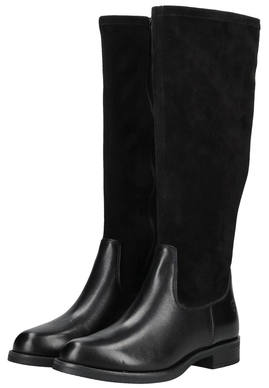 Tamaris Comfort Stiefel Leder/Textil Schwarz