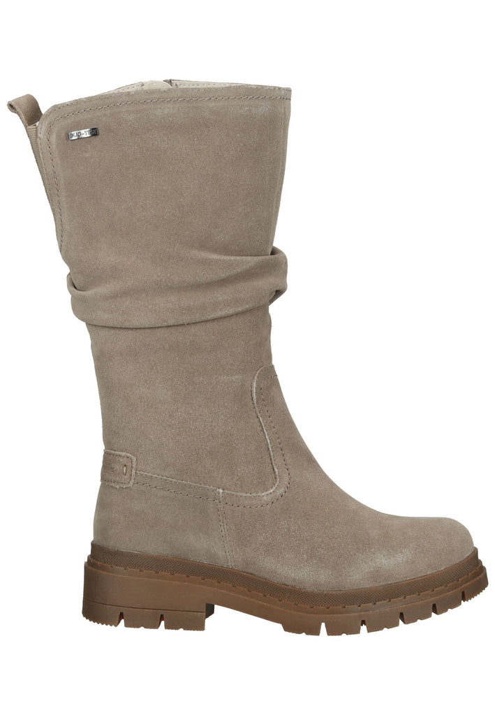 Tamaris Comfort Stiefel Veloursleder Taupe Warmfutter