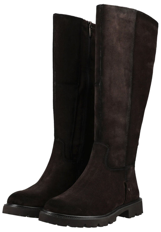 Tamaris Comfort Stiefel Veloursleder/Textil Mocca