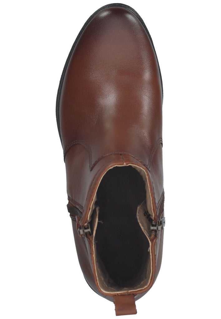 Tamaris Comfort Stiefelette Leder Cognac