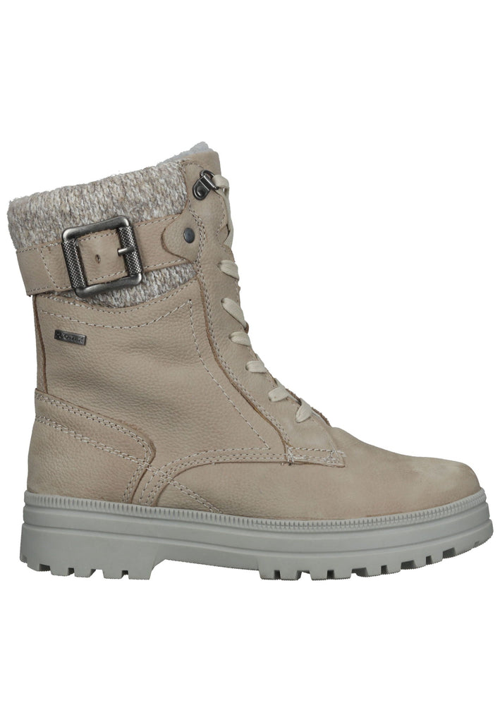 Tamaris Comfort Stiefelette Leder/Textil Hellgrau