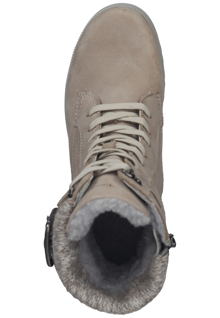 Tamaris Comfort Stiefelette Leder/Textil Hellgrau
