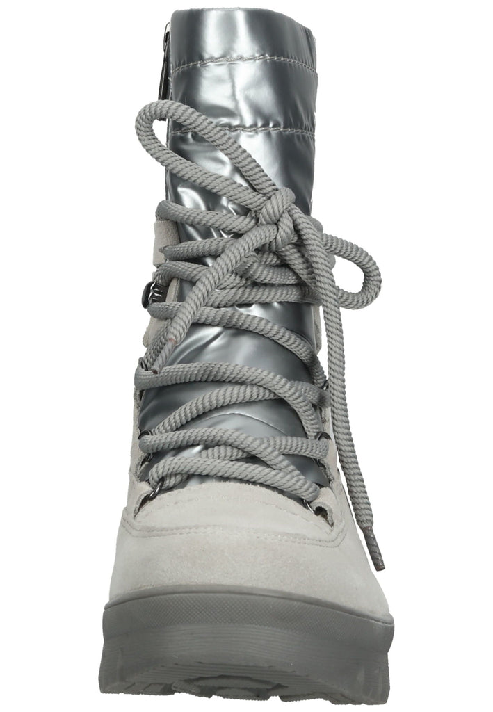 Tamaris Comfort Stiefelette Leder/Textil Hellgrau Warmfutter