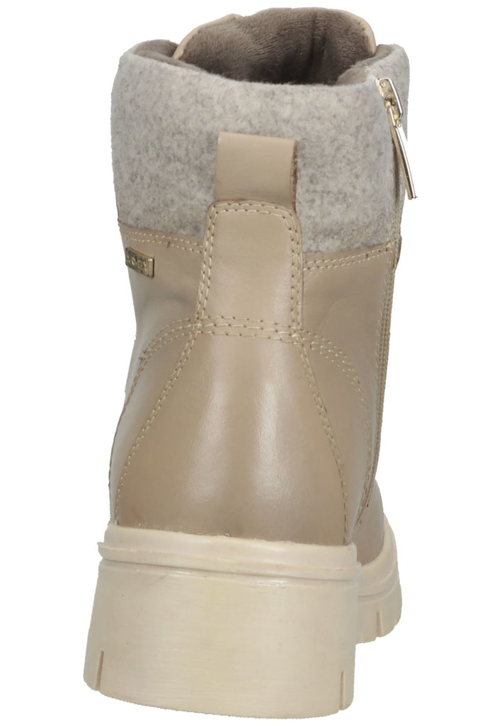 Tamaris Comfort Stiefelette Leder/Textil Ivory Warmfutter