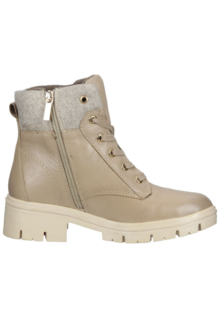 Tamaris Comfort Stiefelette Leder/Textil Ivory Warmfutter