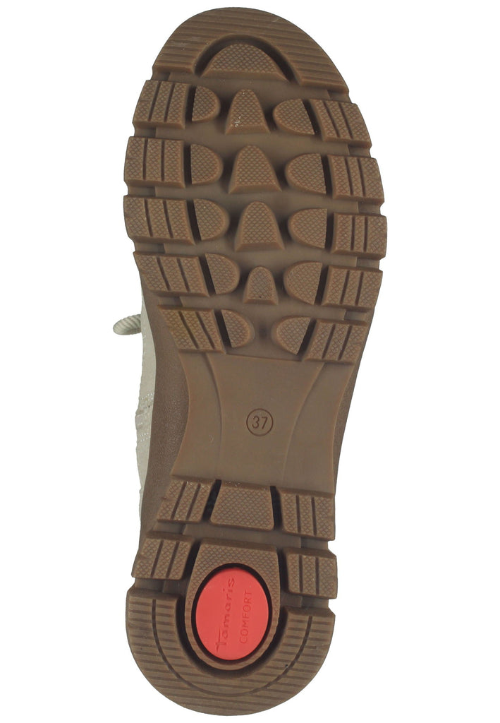 Tamaris Comfort Stiefelette Leder/Textil Ivory Warmfutter