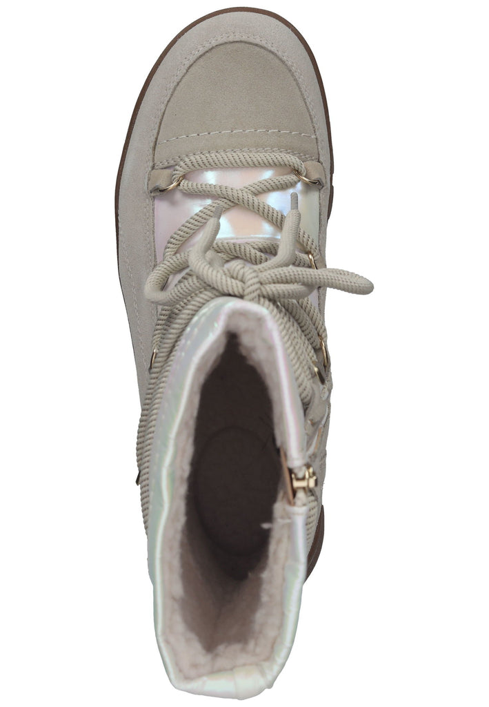Tamaris Comfort Stiefelette Leder/Textil Ivory Warmfutter