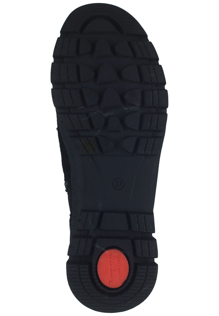Tamaris Comfort Stiefelette Leder/Textil Schwarz Warmfutter