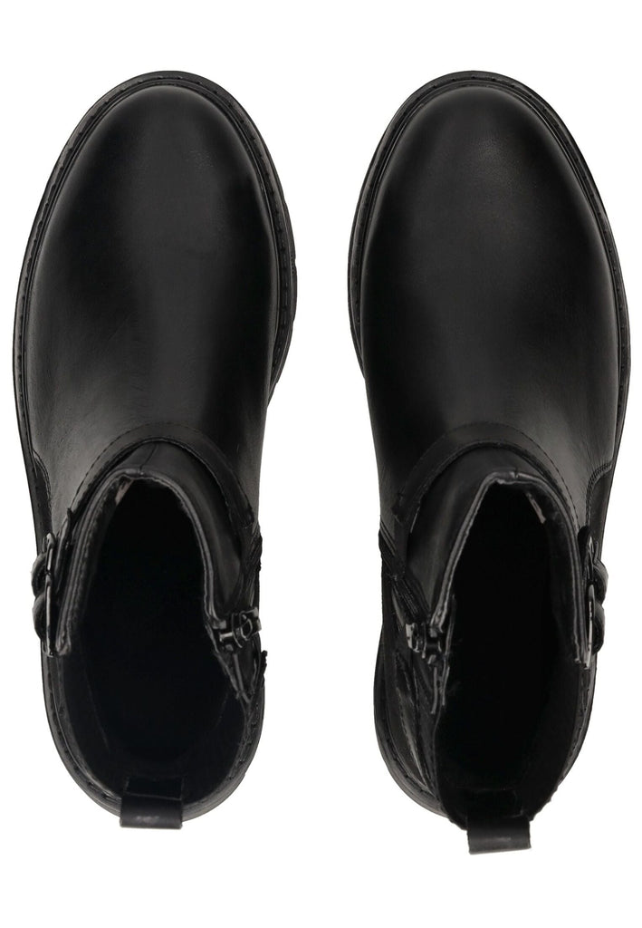 Tamaris Comfort Stiefelette Leder/Textil Schwarz Warmfutter