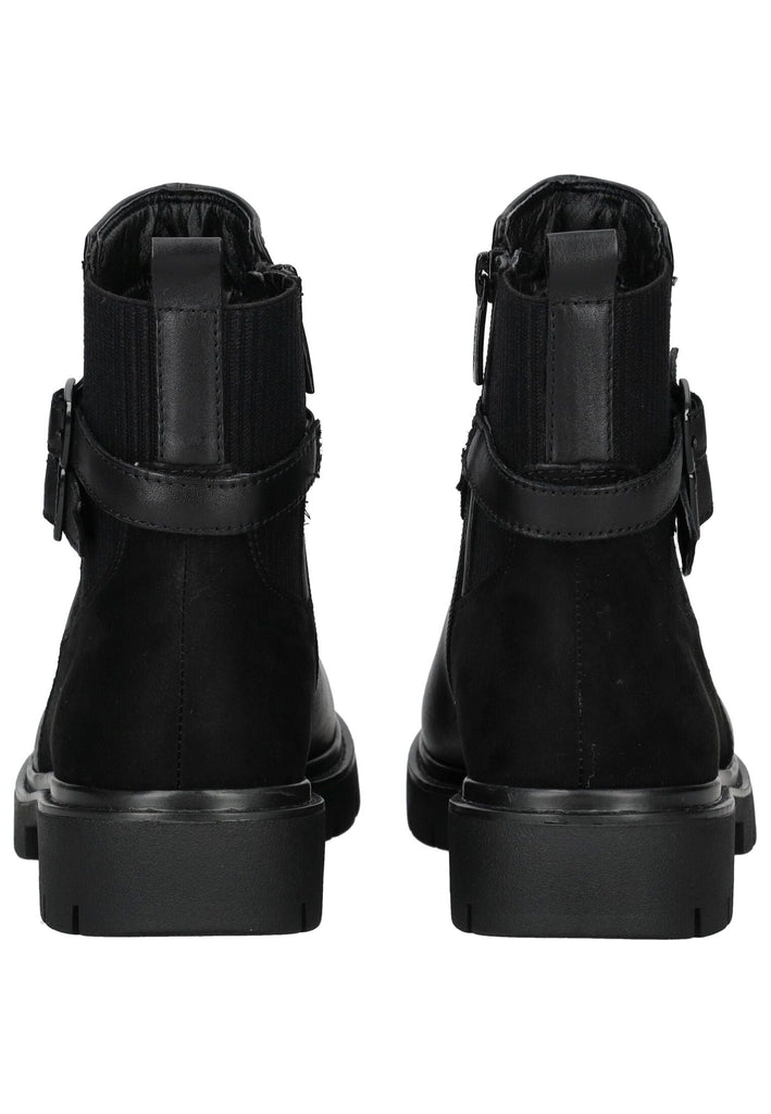Tamaris Comfort Stiefelette Leder/Textil Schwarz Warmfutter