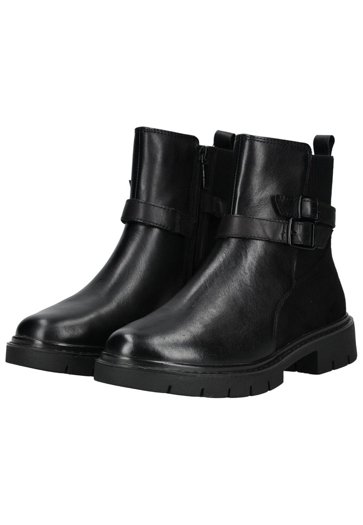 Tamaris Comfort Stiefelette Leder/Textil Schwarz Warmfutter