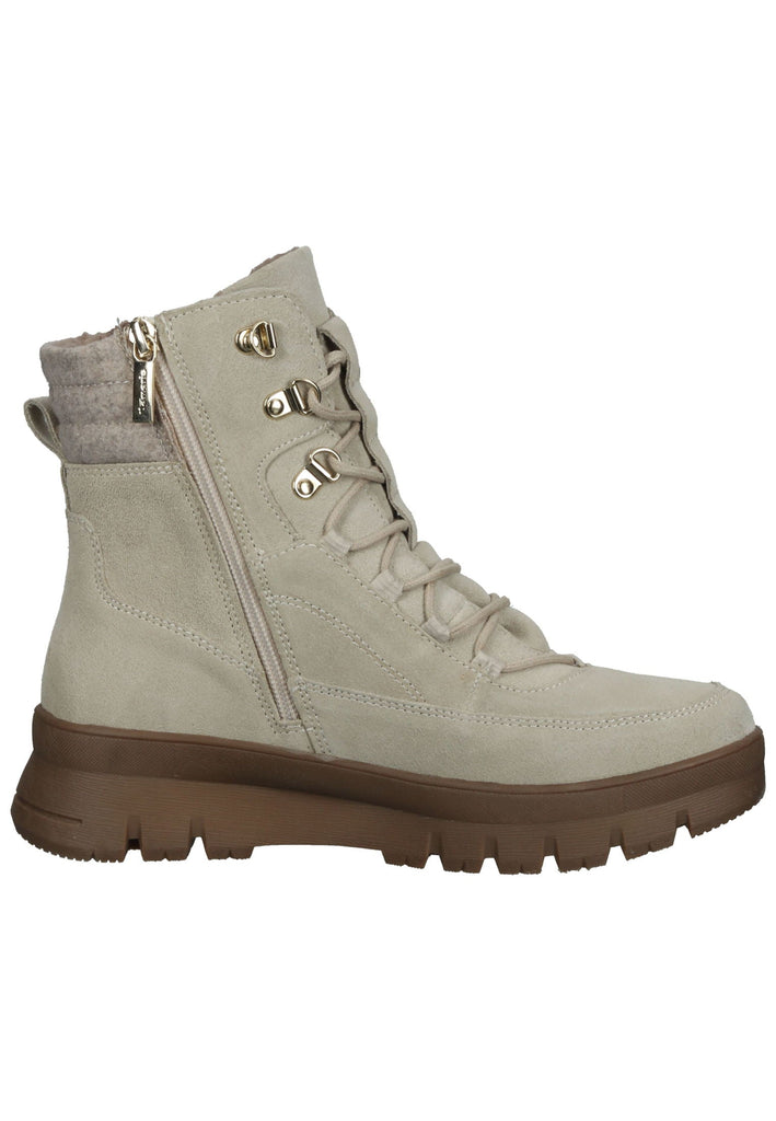 Tamaris Comfort Stiefelette Veloursleder/Textil Ivory Warmfutter