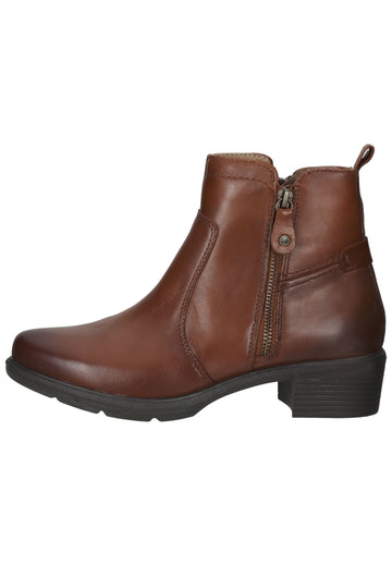 Stiefeletten Tamaris Comfort Stiefelette Leder Cognac