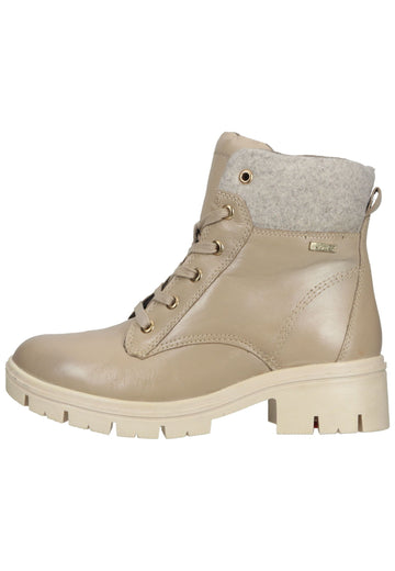Stiefeletten Tamaris Comfort Stiefelette Leder/Textil Ivory Warmfutter