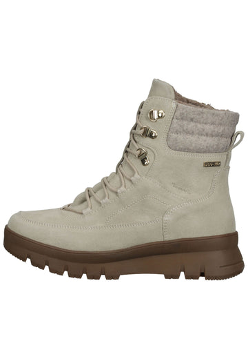 Stiefeletten Tamaris Comfort Stiefelette Veloursleder/Textil Ivory Warmfutter