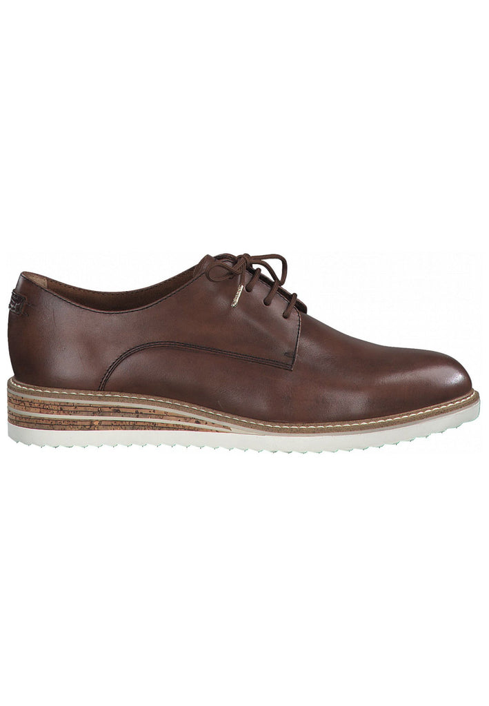 Tamaris Halbschuhe Glattleder Brandy