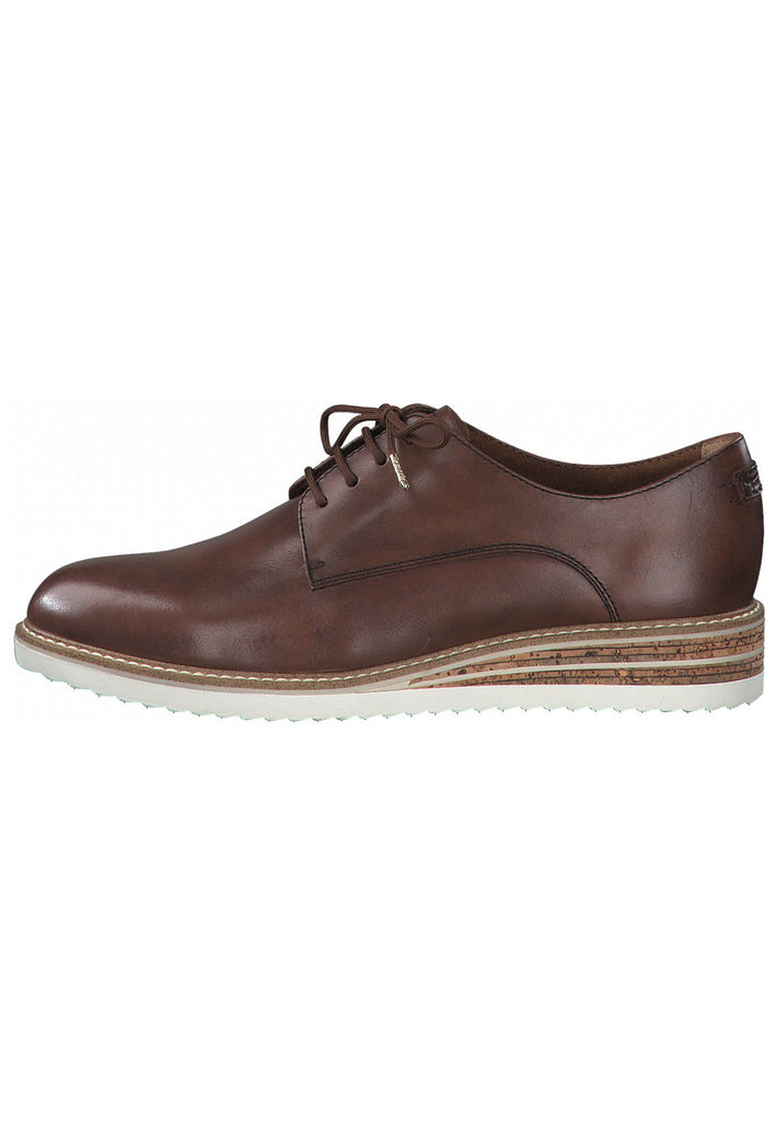 Tamaris Halbschuhe Glattleder Brandy