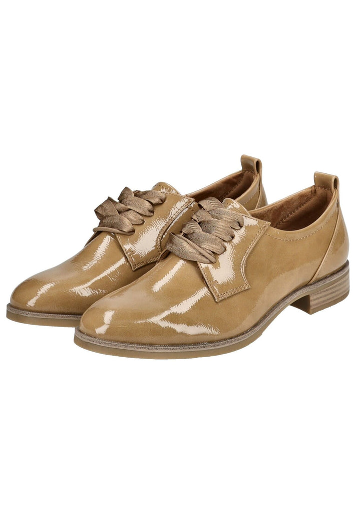 Tamaris Halbschuhe Lederimitat Camel