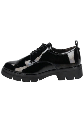 Tamaris Halbschuhe Lederimitat Schwarz Lack