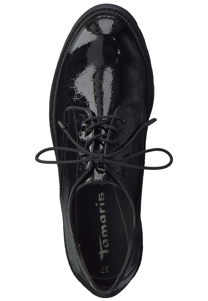 Tamaris Halbschuhe Lederimitat Schwarz Lack