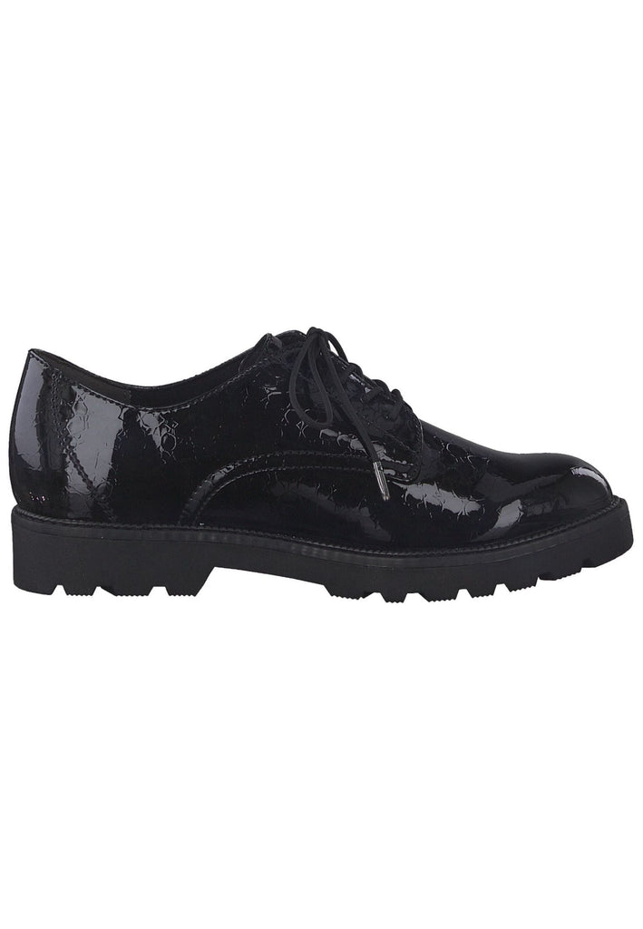 Tamaris Halbschuhe Lederimitat Schwarz Lack