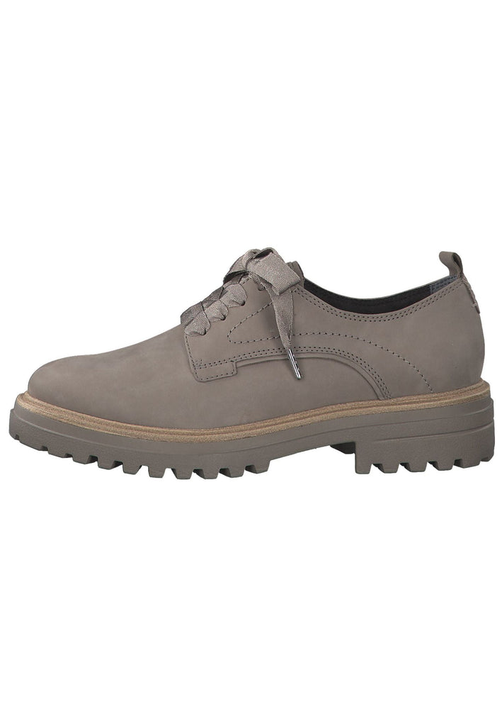 Tamaris Halbschuhe Nubukleder Taupe