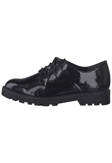 Halbschuhe Tamaris Halbschuhe Lederimitat Schwarz Lack