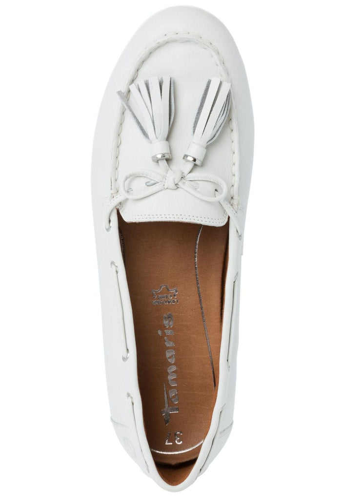 Tamaris Mokassin Leder Weiß
