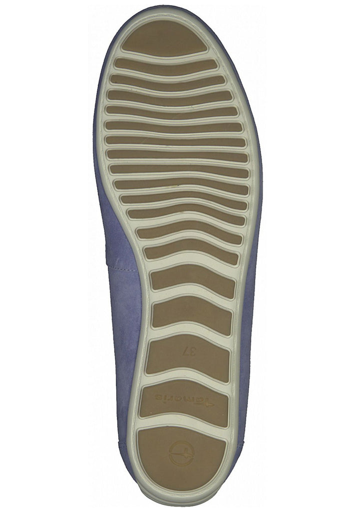 Tamaris Mokassin Veloursleder Hellblau