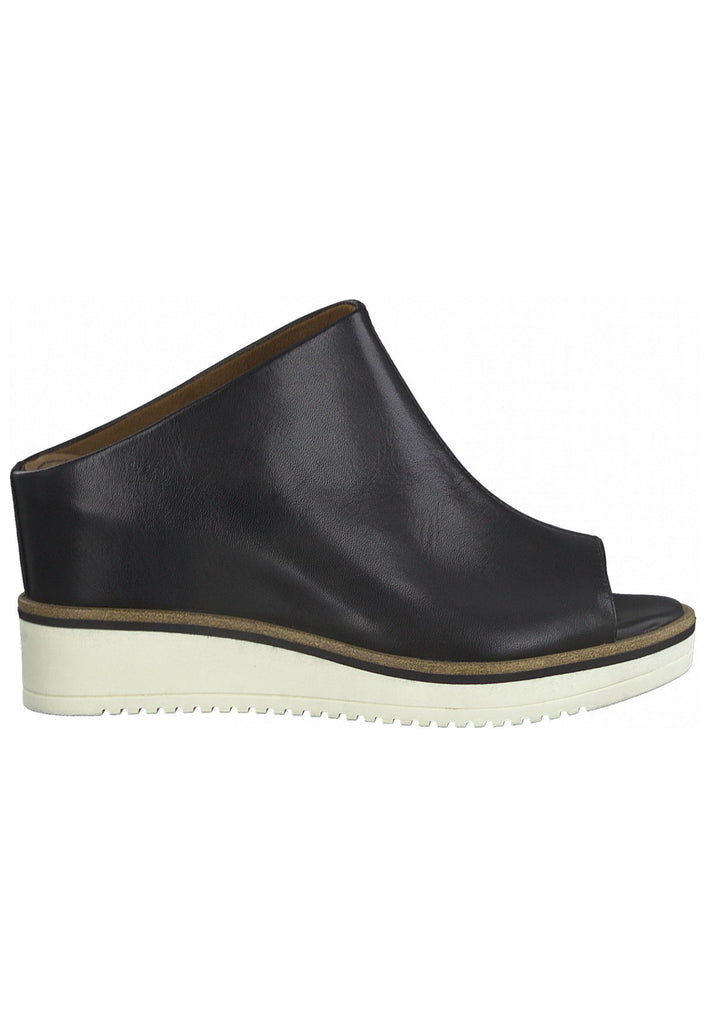 Tamaris Pantoletten Glattleder Schwarz