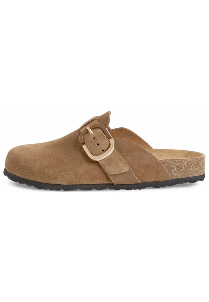 Tamaris Pantoletten Leder Cognac