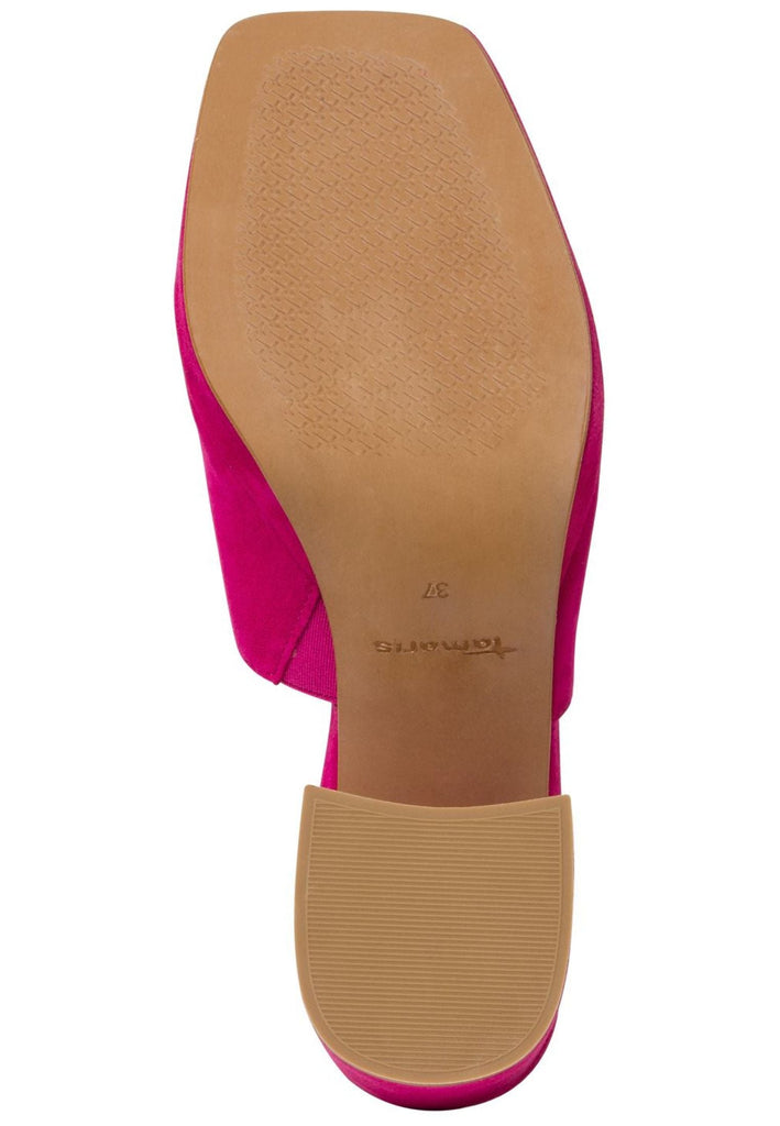 Tamaris Pantoletten Leder Fuchsia