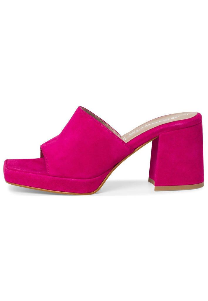 Tamaris Pantoletten Leder Fuchsia