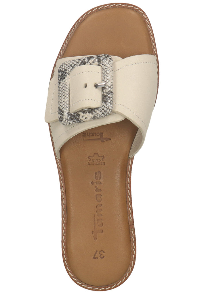 Tamaris Pantoletten Leder Ivory