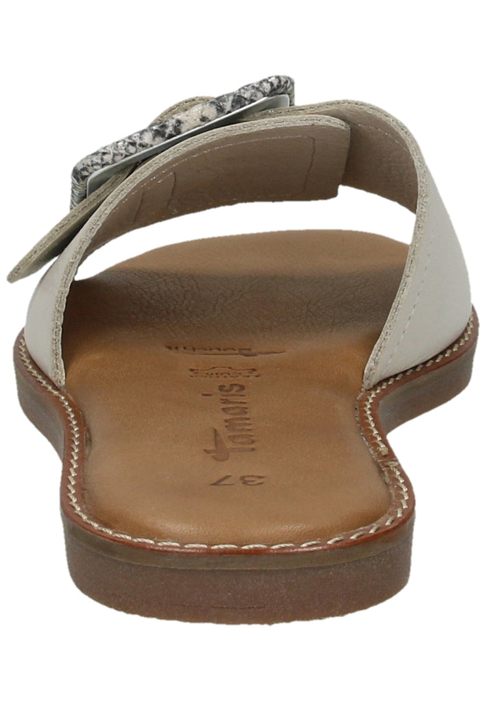 Tamaris Pantoletten Leder Ivory