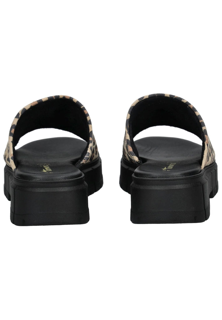 Tamaris Pantoletten Leder Leopard