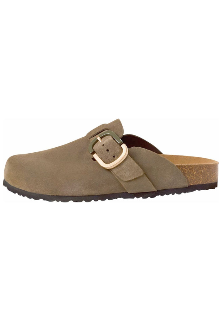 Tamaris Pantoletten Leder Olive