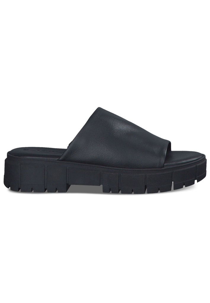 Tamaris Pantoletten Leder Schwarz