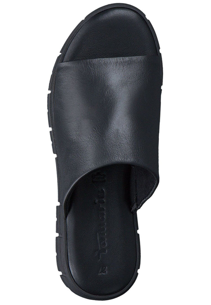Tamaris Pantoletten Leder Schwarz